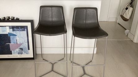 West Elm Bar stools +Starburst Mirror