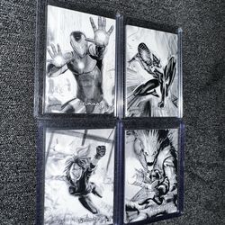 2024 SKYBOX MASTERPIECES PRESENTS NAHUEL GREGO PRELIMINARY ART MILES MORALES