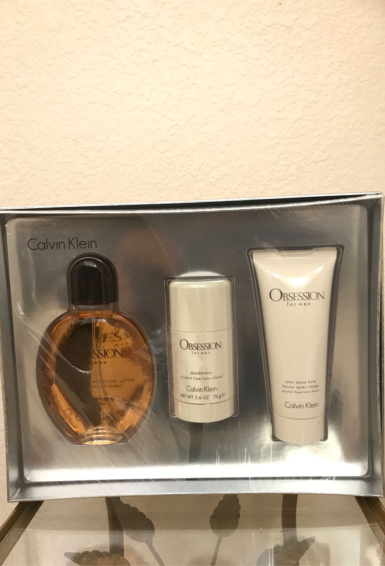 Brand new Kalvin Klein (Obsession) for man eau de toilette spray set