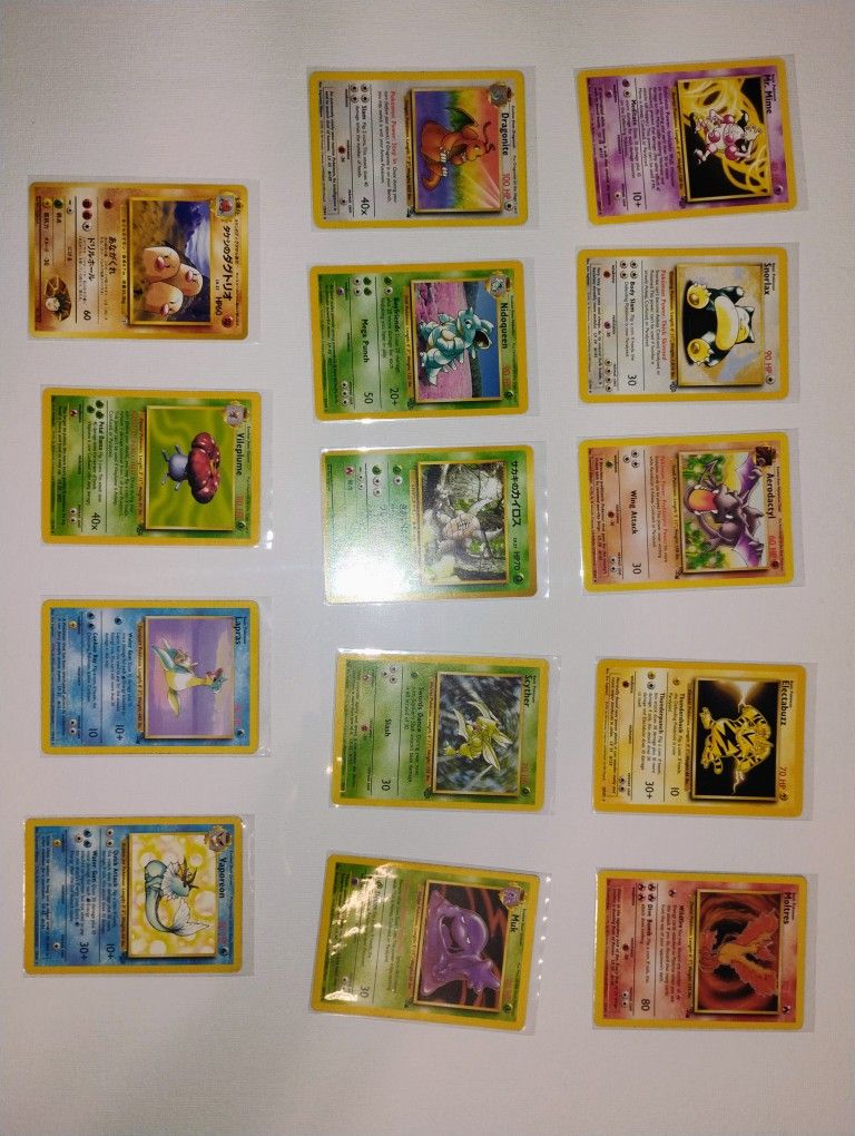 Vintage Pokemon Cards Rare Non Holo