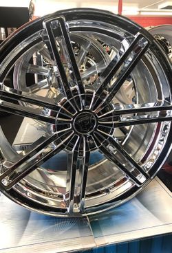 20” chrome wheels