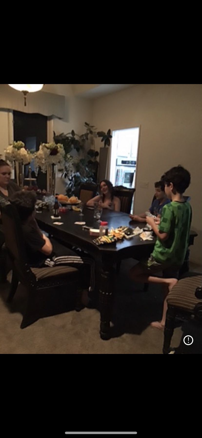 Wood Table And 8 Chairs