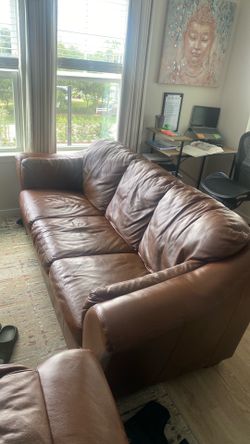 Leather couch