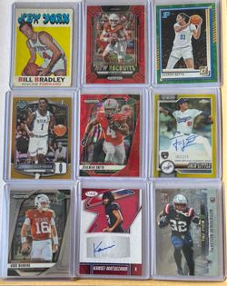 Lot Of 9 Autographed & Rookie Sports Cards