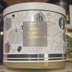 Vanilla Pumpkin Marshmallow 3 Wick candle