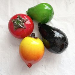 Glass Art Fruit And Veggie 