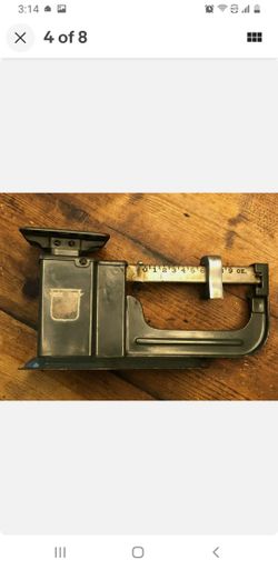 Vintage Postal Air Mail Accuracy Scale Metal Slide Weight