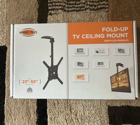Flip down TV mount