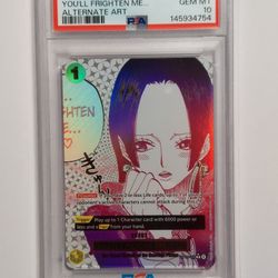 2026 One piece Op14-118 You’ll Frighten Me Alternate Art PSA 10 