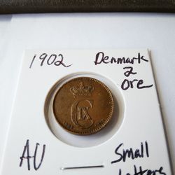 1902 AU Denmark 2 Ore