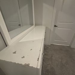 Dresser with mirror