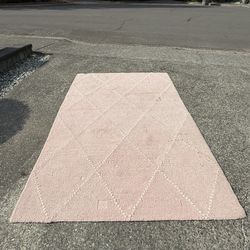 Light baby pink Rug