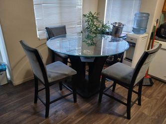 Dining room table and chairs