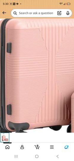 Luggage Set 12 Inch and 20 Inch, Rose Gold
Carry On Suitcase, Spinner Wheels, Lightweight