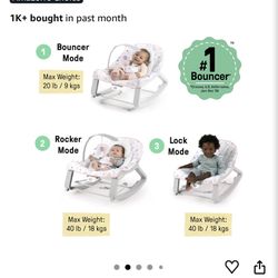 3 in 1 vibrating bouncer / rocker seat 