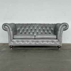 Ethan Allen Leather Mansfeld Sofa -Delivery Available 