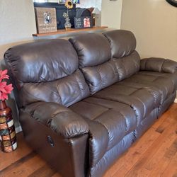 3 Set Recliner Leather Couch