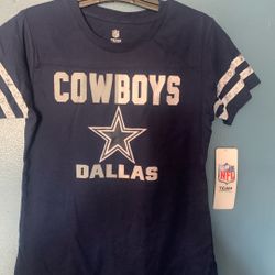 DALLAS COWBOYS SHIRTS GREAT TO WEAR ON SUPERBOWL DAY OR GIVE AWAY AS A GIFT  GIRLS SIZE LARGE AND XLARGE AVAILABLE 