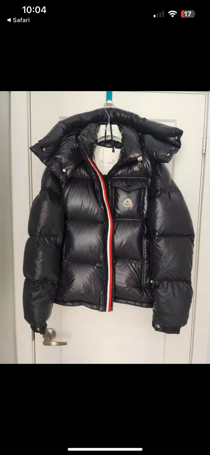 Moncler Montbeliard Black Down Jacket