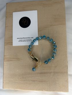 Handmade Bracelet 18k With Blue stone 