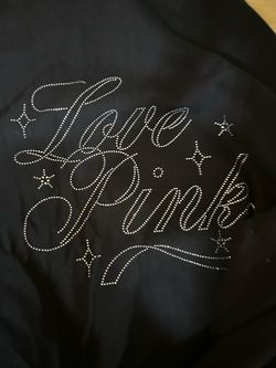 New large pink sweater with rhinestone $110