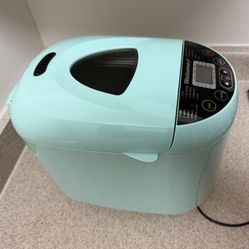 Elite Gourmet EBM8103M Programmable Bread Maker Machine 3 Loaf Sizes, 19 Menu Functions Gluten Free White Wheat Rye French and more, 2 Lbs, Mint