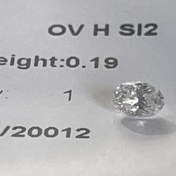 Oval Diamond 0.19 Carat 
