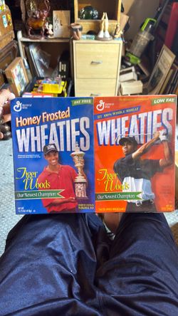 Tiger woods wheaties sealed with cereal