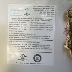 Yingli Energy YL240P