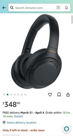 Sony WH1000XM Industry Leading Noise Cancellation for Sale in Los