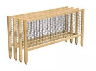 New in Box (4-Pack) CritterGuard 45 in. L Cedar Garden Fence