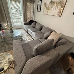 Gray Sectional Couch - NEED GONE ASAP