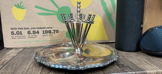 Antique charcuterie tray with swords