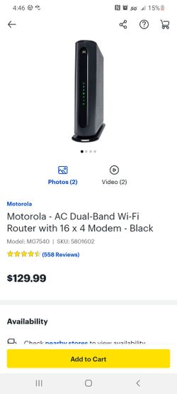 Motorola Modem Plus AC1600 Router (Xfinity)