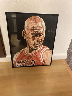 Michael Jordan 16x20 Framed Painting 