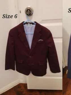 Boys Blazer Jackets- Sizes on photo