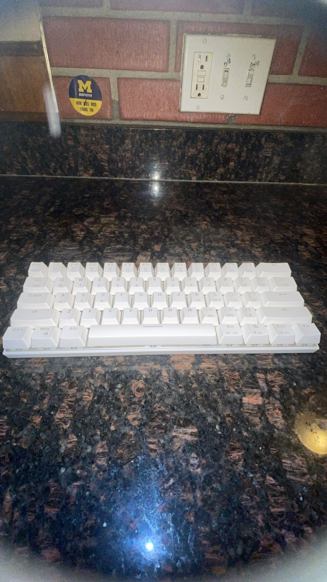 Motospeed CK62 Mechanical Keyboard Blue Switches.