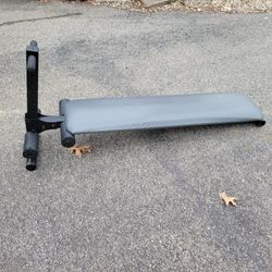 Adjustable Sit Up Bench Folds Flat 5 Height Adjustments 