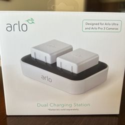 Arlo Ultra 2 Charging Station With 2 Brand New Rechargeable Battery. Selling As A Pair.