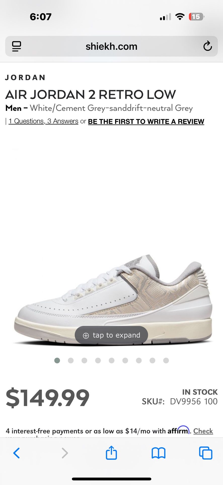 Jordan Retro 2 size 10 Men’s