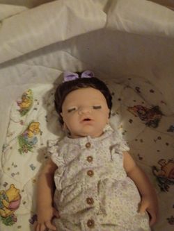 Full soft silicone baby girl doll for sale
