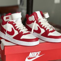 Red And White Nike Sneakers Boys Size 6.5