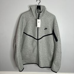 Nike Tech Fleece Windrunner Hoodie Jacket Full Zip Mens XL Grey HV0949-063 NWT