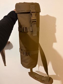 Tactical Cylindrical Carry Bag with Shoulder Strap