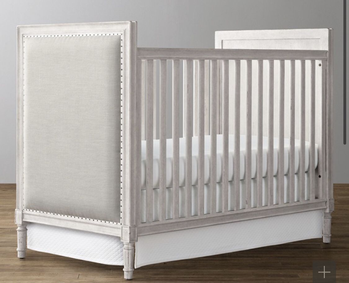 Restoration Hardware Baby Crib with Toddler conversion kit for Sale in
