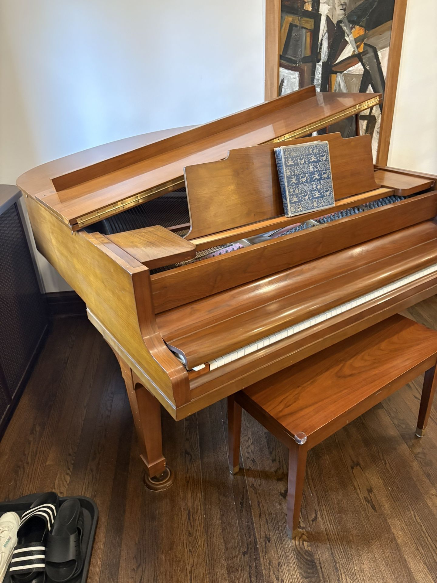 1968 Kawai 5'1" No. 350 Grand Piano | Satin Walnut