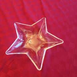 Glass Star Candy Dish