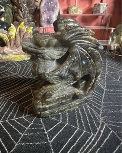 Labradorite Dragon Carving