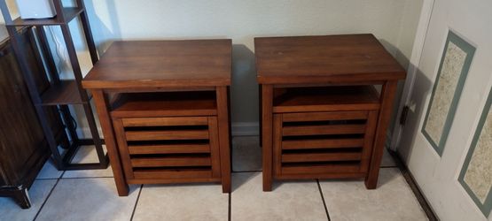 Real wood side tables