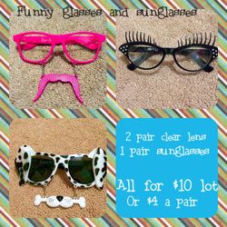 Glasses and sunglasses